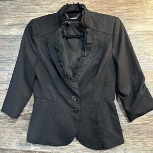 White House Black Market Black Blazer Tailored Suit Jacket